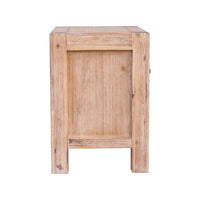 Bedside Table 2 drawers Night Stand Solid Wood Acacia Oak Colour Furniture Kings Warehouse 