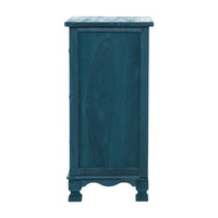 Bedside Table 3 Drawers Vintage - THYME Blue Furniture Kings Warehouse 