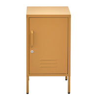 Bedside Table Metal Cabinet - Yellow