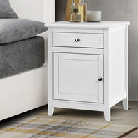 Bedside Tables Side Table Drawers Nightstand White Furniture Kings Warehouse 