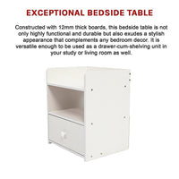 Bedside Tables Side Table Nightstand Storage Drawer Shelf Bedroom Furniture Kings Warehouse 
