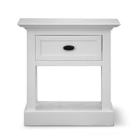 Beechworth Bedside Tables 1 Drawer Storage Cabinet Shelf Side End Table - White Kings Warehouse 