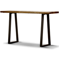 Begonia Console Table 140cm Live Edge Solid Mango Wood Unique Furniture -Natural