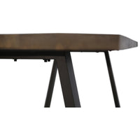 Begonia Dining Table 220cm Live Edge Solid Mango Wood Unique Furniture - Natural dining Kings Warehouse 