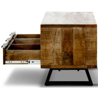 Begonia ETU Entertainment TV Unit 150cm 3 Drawer Mango Wood Unique Furniture living room Kings Warehouse 