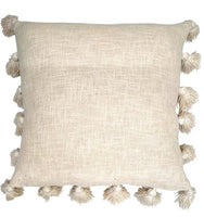 Beige cushion with tassels 45x45 cm Kings Warehouse 