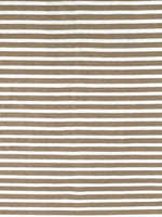 Beige/cream striped cotton kilim rug120x180 cm