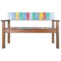 Bench 115 cm Solid Reclaimed Wood living room Kings Warehouse 