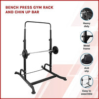 Bench Press Gym Rack and Chin Up Bar Sports & Fitness Kings Warehouse 