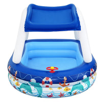 Bestway Kids Pool 213x155x132cm Inflatable Swimming w/ Canopy Play Pools 282L Home & Garden Kings Warehouse 