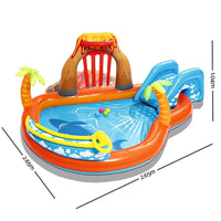 Bestway Kids Pool 265x265x104cm Inflatable Above Ground Swimming Play Pools 208L Home & Garden Kings Warehouse 