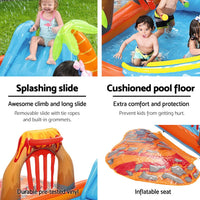Bestway Kids Pool 265x265x104cm Inflatable Above Ground Swimming Play Pools 208L Home & Garden Kings Warehouse 