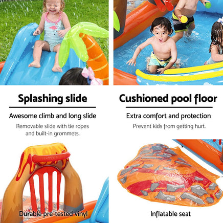 Bestway Kids Pool 265x265x104cm Inflatable Above Ground Swimming Play Pools 208L Home & Garden Kings Warehouse 