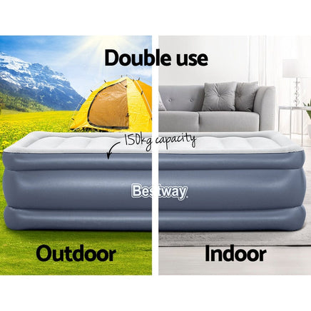 Bestway Mattress Air Bed Single Size 51CM Inflatable Camping Beds Home Outdoor Outdoor Recreation Kings Warehouse 