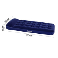 Bestway Single Size Inflatable Air Mattress - Navy Outdoor Adventures Kings Warehouse 