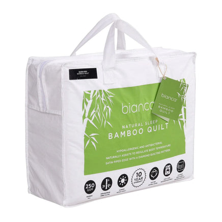 Bianca 250GSM Natural Sleep Bamboo Summer Quilt Single Home & Garden Kings Warehouse 