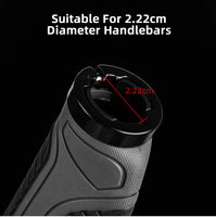 Bicycle Grips MTB Road Bike Double Lock Rubber Handlebar Grips Anti-Slip Rock Bros BLACK Kings Warehouse 