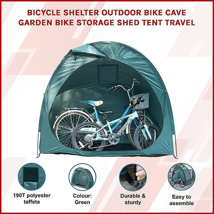 Bicycle Shelter Outdoor Bike Cave Garden Bike Storage Shed Tent Travel Home & Garden KingsWarehouse 