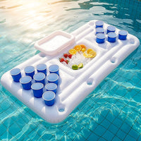 Big PVC Inflatable Beer Pong Raft Floating Pool Party Pong Game Table Lounge Toy Gift & Novelty Kings Warehouse 