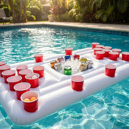Big PVC Inflatable Beer Pong Raft Floating Pool Party Pong Game Table Lounge Toy Gift & Novelty Kings Warehouse 