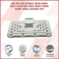 Big PVC Inflatable Beer Pong Raft Floating Pool Party Pong Game Table Lounge Toy Gift & Novelty Kings Warehouse 