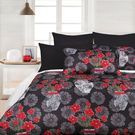 Big Sleep Devine Black Quilt Cover Set - Single Home & Garden Kings Warehouse
