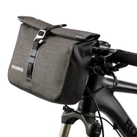 Bike Roll Bag Handlebar Panniers MTB Road Hyybrid Cruiser Commute Bike Scooter Large 5-6L Capacity Waterproof Adjustable Straps Rockbros Kings Warehouse 