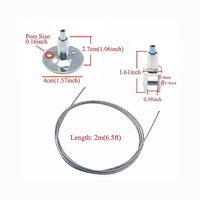Billboard Hanger Indicator Light Suspension Hook Cable 30kg Load Capacity 8 Pack Furniture Kings Warehouse 
