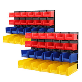 Bin Wall 48 Storage Bin Rack Wall Mounted Tools Steel Board Work Garage Summer Sale Kings Warehouse 