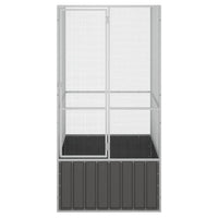 Bird Cage Anthracite 111x107x211.5 cm Galvanised Steel Kings Warehouse 