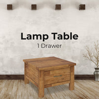 Birdsville Lamp Table 70cm Coffee Side Laptop Desk Bedside Sofa End - Brown Kings Warehouse 