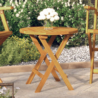 Bistro Table Ø46x47 cm Solid Wood Acacia