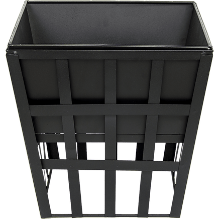 Black Fire Pit Square Log Patio Garden Heater Outdoor Table Top BBQ Camping Home & Garden Kings Warehouse 
