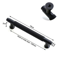 Black Furniture Door Kitchen Cabinet Handle Handles Pull Pulls Cupboard 128mm Kings Warehouse 
