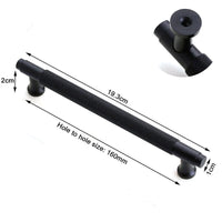 Black Furniture Door Kitchen Cabinet Handle Handles Pull Pulls Cupboard 160mm Kings Warehouse 