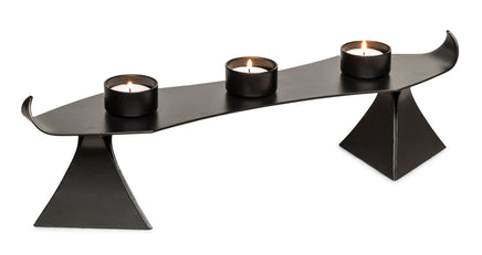 Black Metal Harbour Style Tea Light Candle Holder Stand Home & Garden Kings Warehouse 