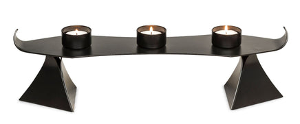 Black Metal Harbour Style Tea Light Candle Holder Stand Home & Garden Kings Warehouse 