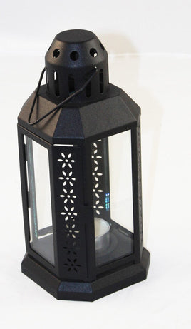 Black Metal Miners Lantern Summer Wedding Home Party Room Balconey Deck Decoration 21cm Tealight Candle Home & Garden Kings Warehouse 