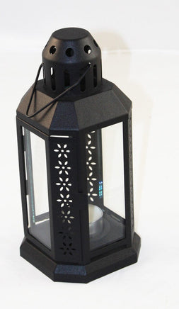 Black Metal Miners Lantern Summer Wedding Home Party Room Balconey Deck Decoration 21cm Tealight Candle Home & Garden Kings Warehouse 