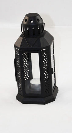 Black Metal Miners Lantern Summer Wedding Home Party Room Balconey Deck Decoration 21cm Tealight Candle Home & Garden Kings Warehouse 