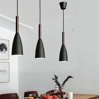 Black Pendant Lighting Kitchen Lamp Modern Pendant Light Bar Wood Ceiling Lights KingsWarehouse 