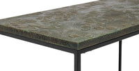 Black Sofa Side Table with Textured Wood Top Kings Warehouse 