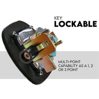 Black Whale Tail T Handle Lock Latch/Compression Lock Trailer Ute Toolbox Kings Warehouse 