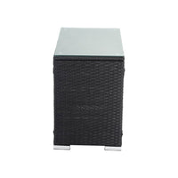 Black Wicker End Table Furniture Kings Warehouse 
