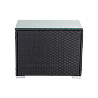 Black Wicker End Table Furniture Kings Warehouse 
