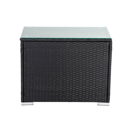 Black Wicker End Table Furniture Kings Warehouse 