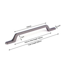 Black Zinc Kitchen Cabinet Handles Drawer Bar Handle Pull 160mm Home & Garden Kings Warehouse 