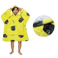Blanket Hoodie with Sherpa Reverse Yellow King Kong Home & Garden Kings Warehouse 