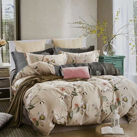 Blossom Bliss 100% Cotton Reversible Quilt Cover Set Queen Home & Garden Kings Warehouse 