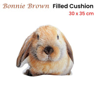 Bonnie Brown Shaped Filled Cushion 30 x 35 cm Home & Garden Kings Warehouse 